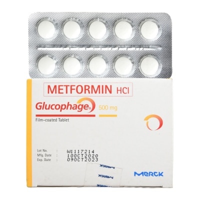 GLUCOPHAGE Glucophage Metformin 500mg 1 Tablet [Prescription Required]