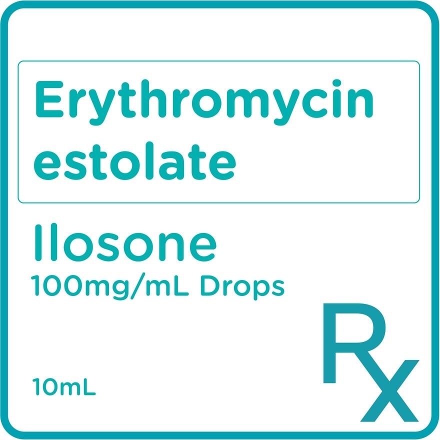 Erythromycin Estolate 100mg/mL Oral Drops 10mL [PRESCRIPTION REQUIRED]