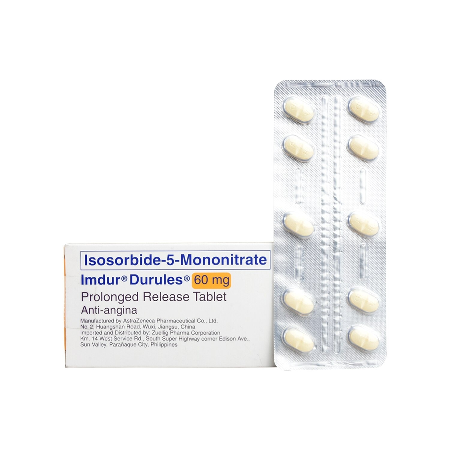 Isosorbide5mononitrate 60mg 1 Tablet [PRESCRIPTION REQUIRED]