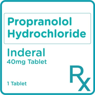 INDERAL Inderal Propranolol 40mg 1 Tablet [Prescription Required]