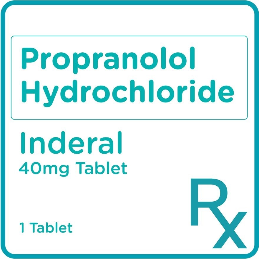 Inderal Propranolol 40mg 1 Tablet [Prescription Required]