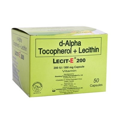 LECIT E d-Alpha Tocopherol + Lecithin 1 Capsule