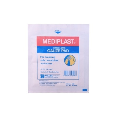 MEDIPLAST Sterilized Gauze Pads 4x4