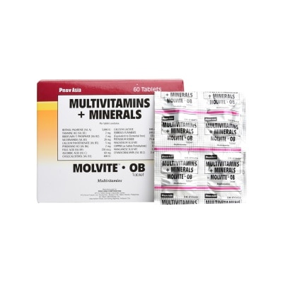 MOLVITE Multivitamins + Minerals 1 Caplet [Prescription Required]