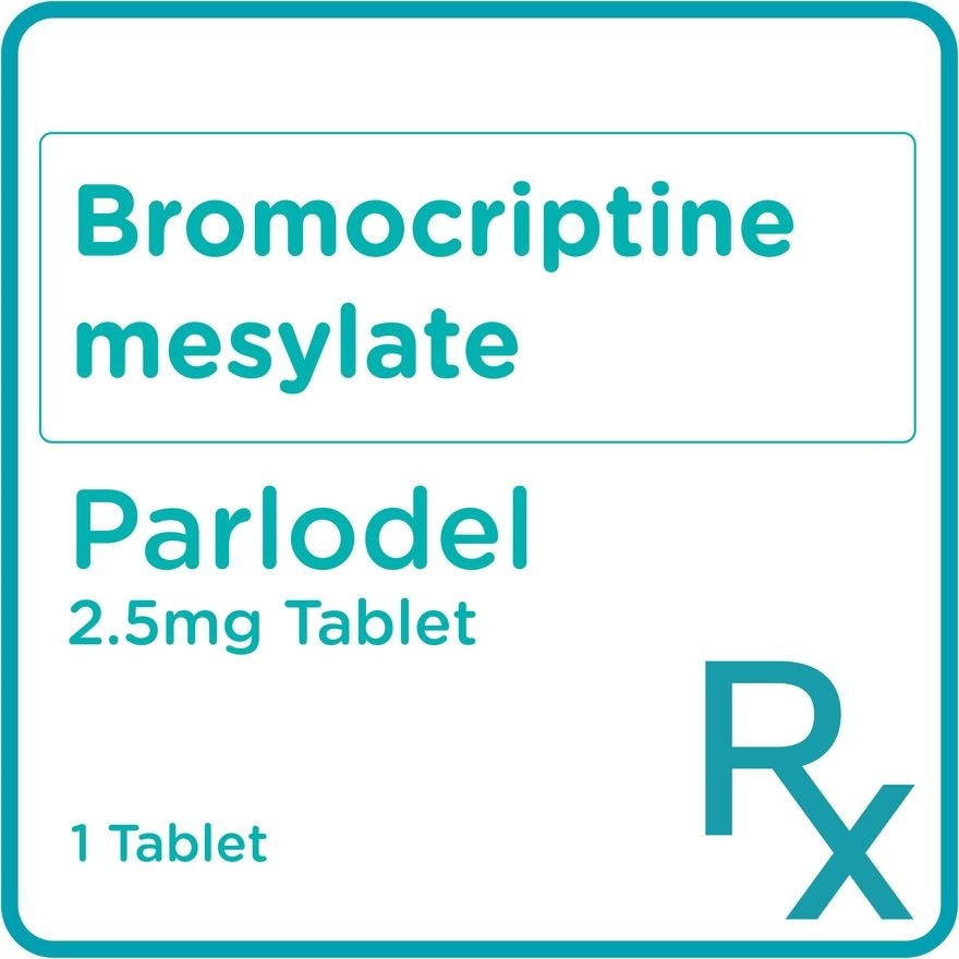 Bromocriptine mesylate 2.5mg 1 Tablet [PRESCRIPTION REQUIRED]