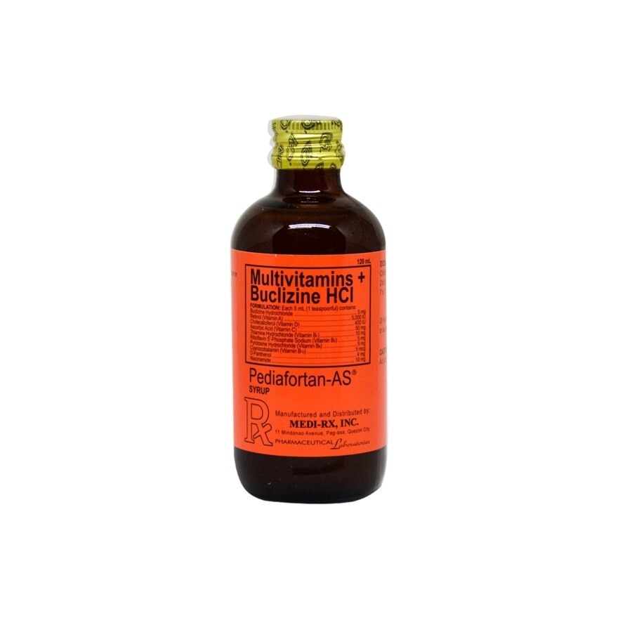 Multivitamins + Buclizine HCl Syrup 120mL [PRESCRIPTION REQUIRED]