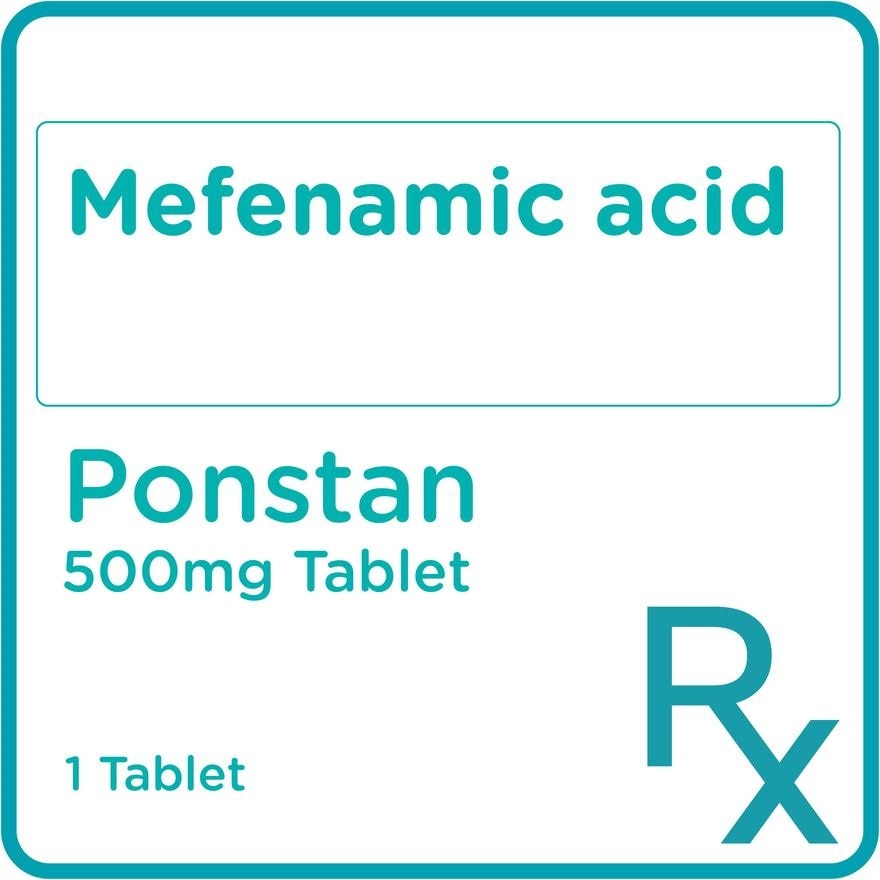 Mefenamic acid 500mg 1 Tablet [PRESCRIPTION REQUIRED]