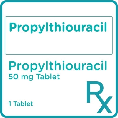 PROPYLTHIOURACIL Propylthiouracil 50 mg 1 Tablet [PRESCRIPTION REQUIRED]