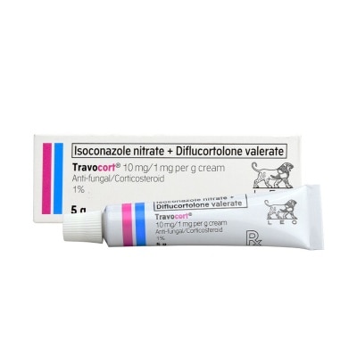 TRAVOCORT Isoconazole Nitrate + Diflucortolone Valerate 10mg/1mg 5g Cream [Prescription Required]