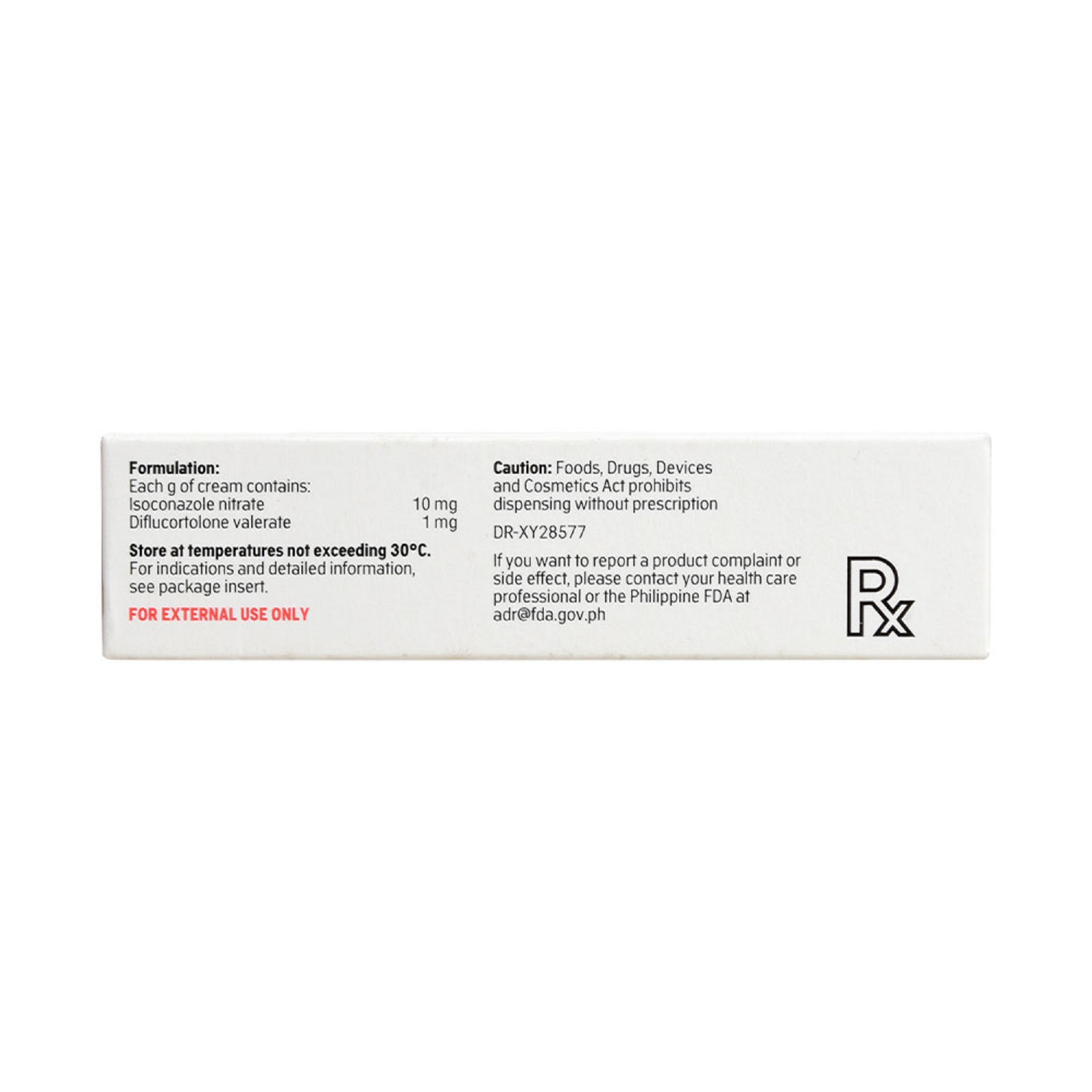 Isoconazole Nitrate + Diflucortolone Valerate 10mg/1mg 5g Cream [Prescription Required]