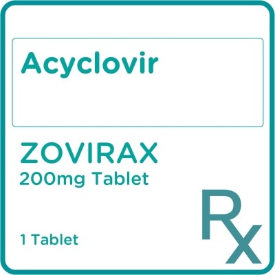 ZOVIRAX Acyclovir 200 mg 1 Tablet [PRESCRIPTION REQUIRED]