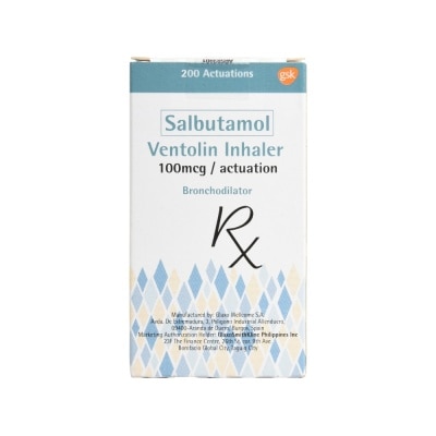 VENTOLIN Salbutamol Sulfate 100mcg Inhaler 200 Doses [PRESCRIPTION REQUIRED]