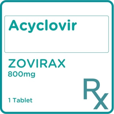 ZOVIRAX Acyclovir 800mg 1 Tablet [PRESCRIPTION REQUIRED]