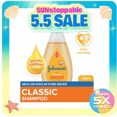 JOHNSONS BABY - Johnson's Baby Shampoo 200ml - Baby Essentials, Baby Care, Shampoo for Kids