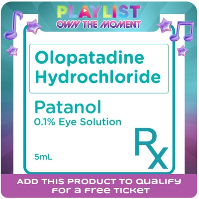 PATANOL - Olopatadine Hydrochloride 0.1% Eye Solution X5mL [PRESCRIPTION REQUIRED]