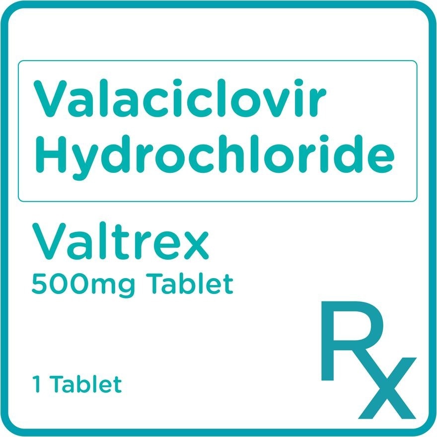 Valtrex Valaciclovir 500mg 1 Tablet [Prescription Required]
