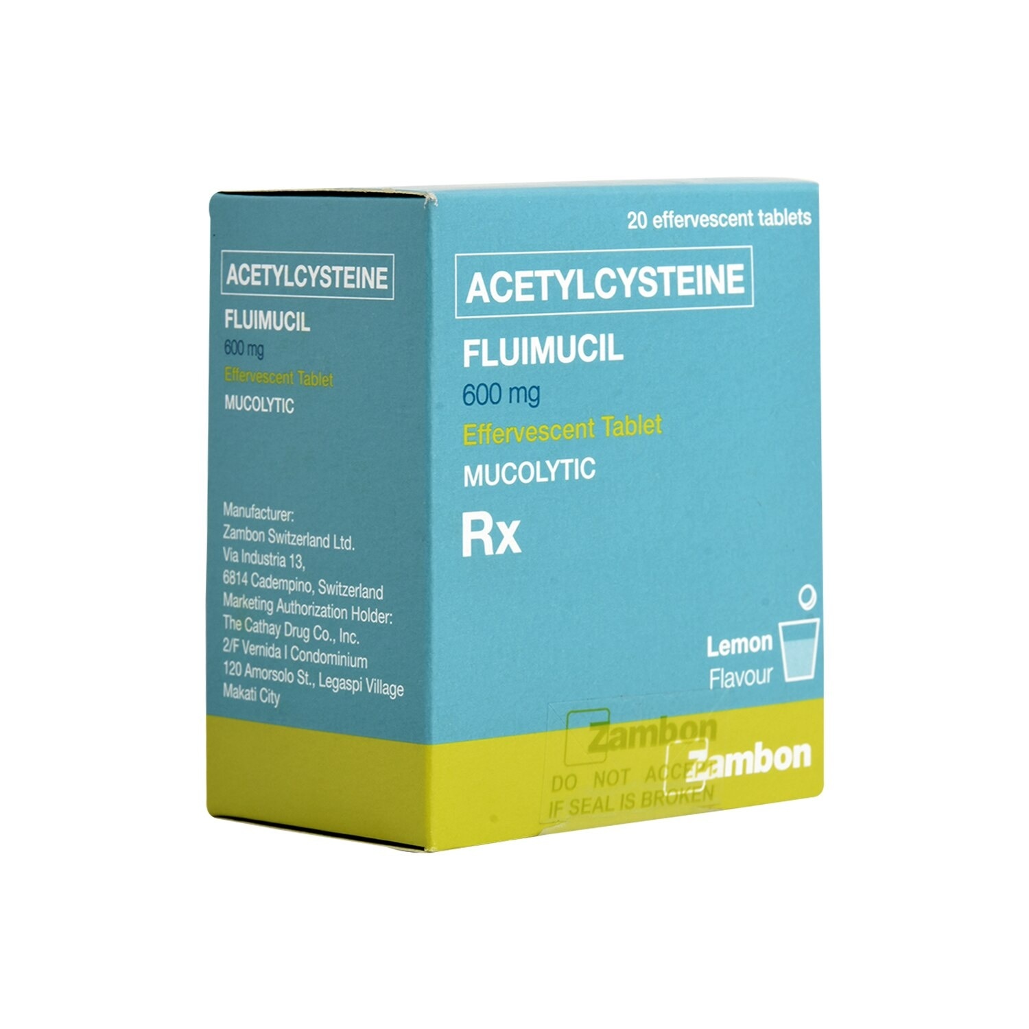 Fluimucil NAcetylcysteine 600mg 1 Effervescent Tablet [PRESCRIPTION REQUIRED]