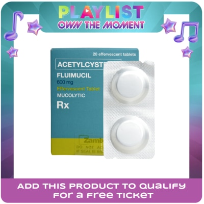 FLUIMUCIL - Fluimucil NAcetylcysteine 600mg 1 Effervescent Tablet [PRESCRIPTION REQUIRED]