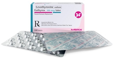 EUTHYROX Levothyroxine Sodium 100mcg 1 Tablet [PRESCRIPTION REQUIRED]