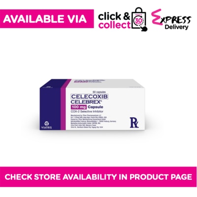 CELEBREX CELEBREX Celecoxib 100 mg Sold Per Piece [PRESCRIPTION REQUIRED]