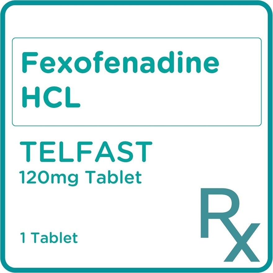 Fexofenadine Hcl 120mg 1 Tablet [PRESCRIPTION REQUIRED]