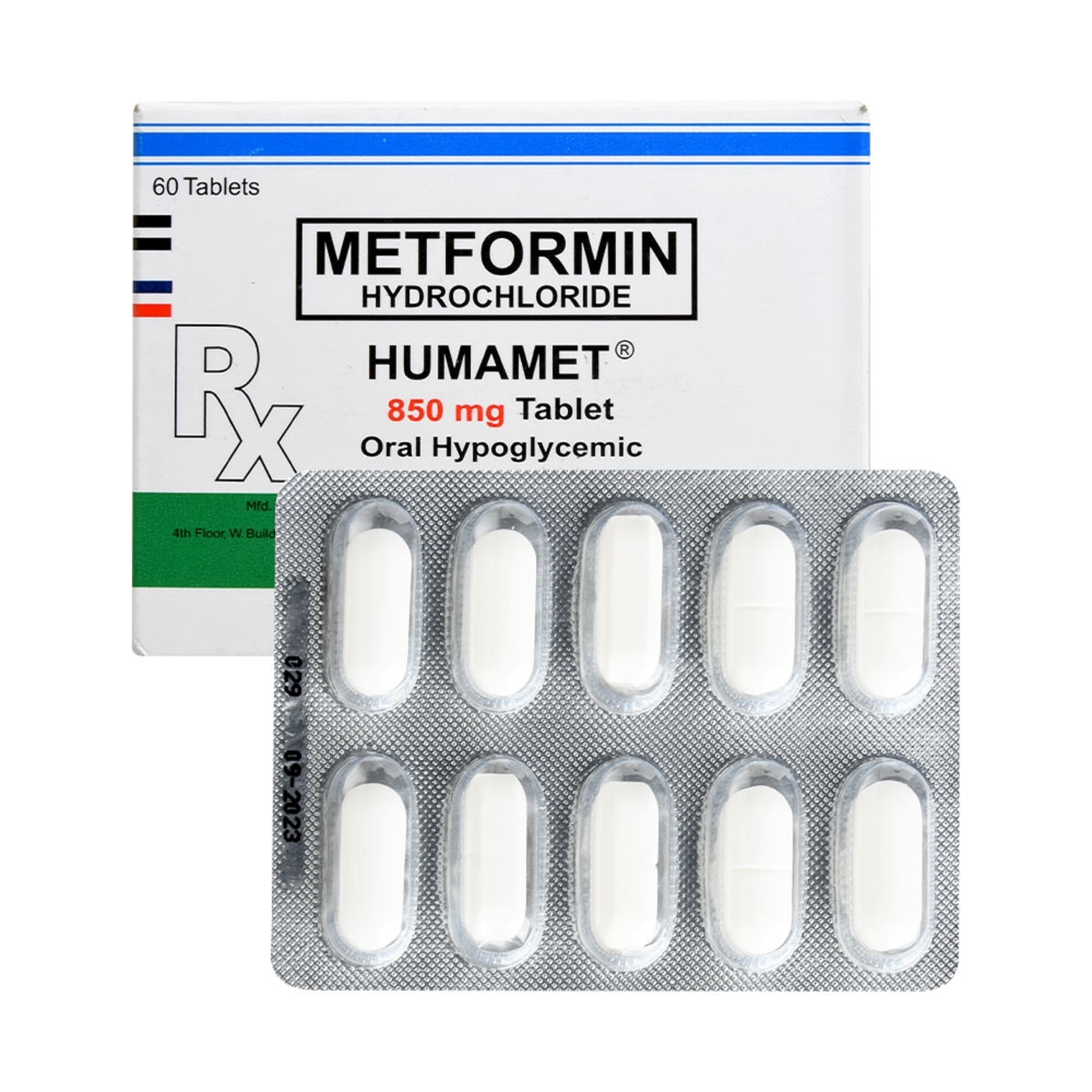 Humamet Metformin 850mg 1 Tablet [Prescription Required]