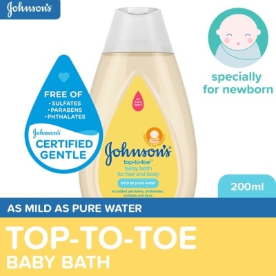 JOHNSONS BABY Johnson's Top to Toe Baby Wash 200ml-Newborn,Baby Essentials,Baby Care,Baby Bath,Body Wash For Baby