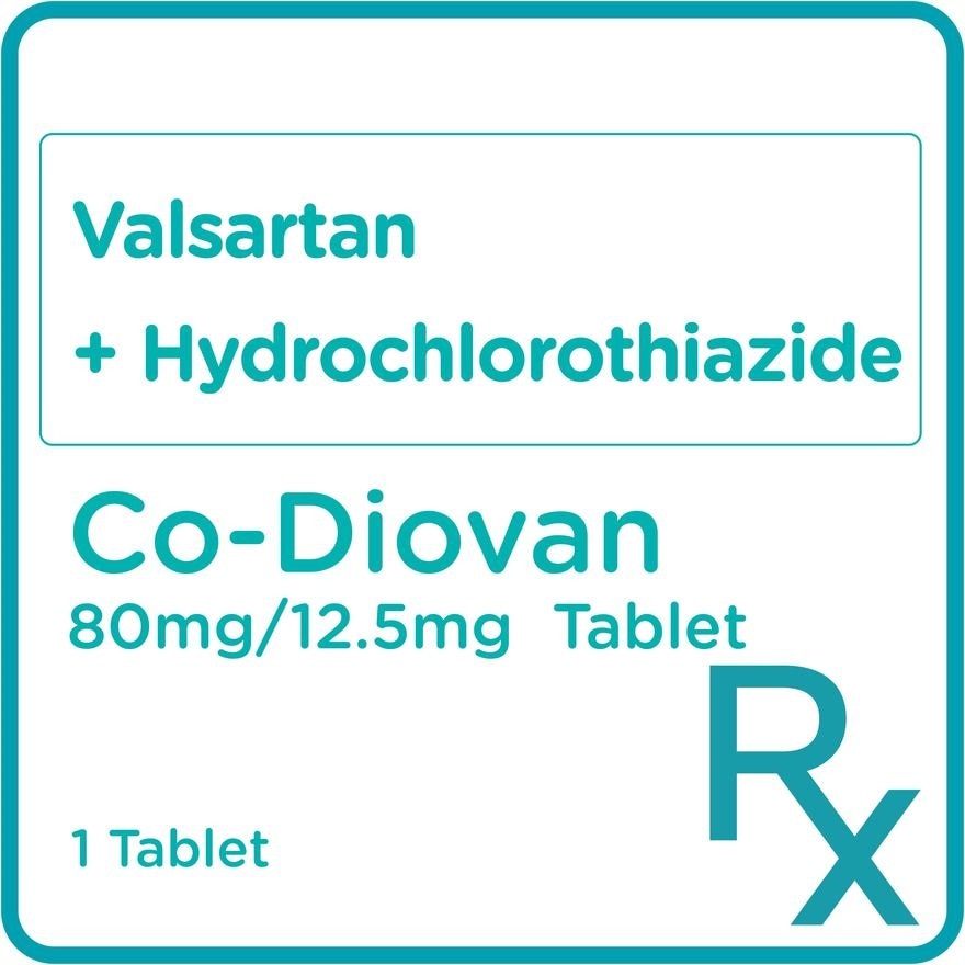 CO DIOVAN Co Diovan Valsartan 80mg + HCTZ 12.5mg Sold Per Piece [Prescription Required]