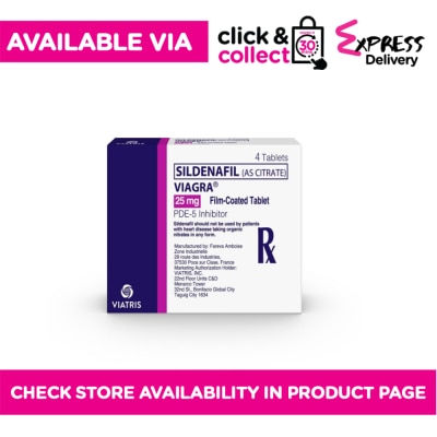 VIAGRA VIAGRA Sildenafil Citrate 25Mg 1 Tablet Sold Per Piece (PRESCRIPTION REQUIRED)