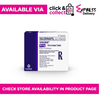 VIAGRA VIAGRA Sildenafil Citrate 50mg 1 Tablet Sold Per Piece (PRESCRIPTION REQUIRED)