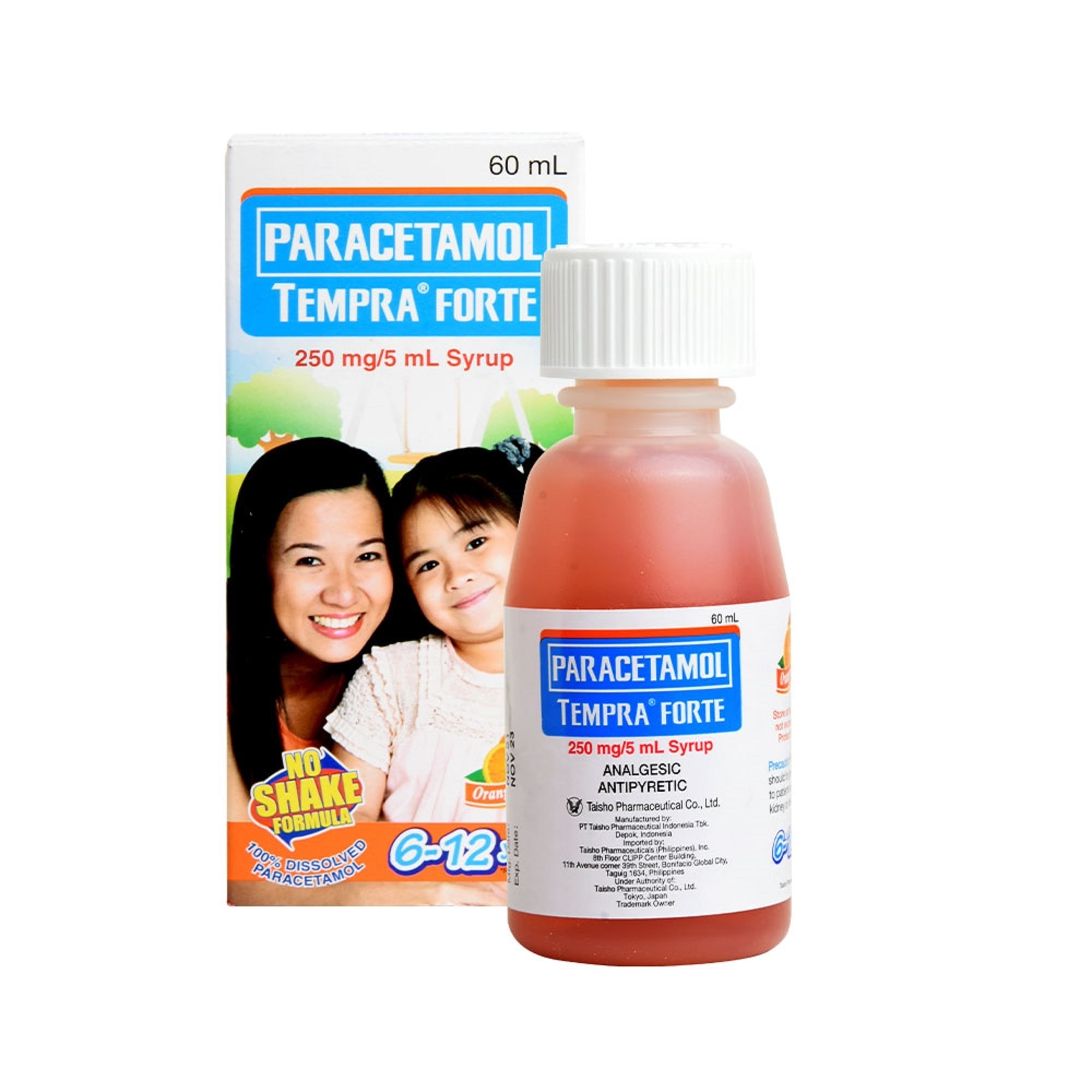 Tempra Forte Orange Syrup 250mg 60ml
