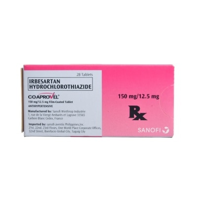 CO APROVEL Irbesartan Hydrochlorothiazide 150 mg/12.5 mg 1 Tablet [PRESCRIPTION REQUIRED]