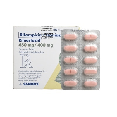 RIMACTAZID Izoniazid + Rifampicin 400mg/450mg 1 Tablet [PRESCRIPTION REQUIRED]