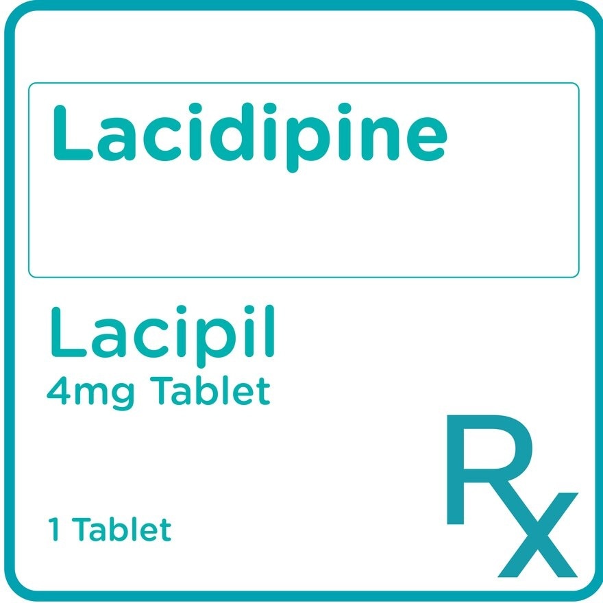 Lacidipine 4mg 1 Tablet [PRESCRIPTION REQUIRED]