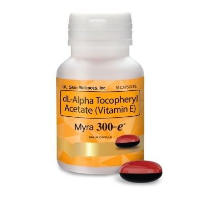 MYRA E dl-Alpha Tocopheryl Acetate (Vitamin E) 30 Capsules