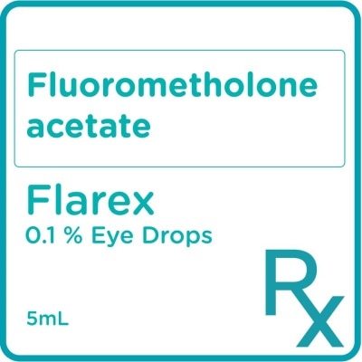 FLAREX - Fluorometholone acetate Eye Drops 5mL [PRESCRIPTION REQUIRED]