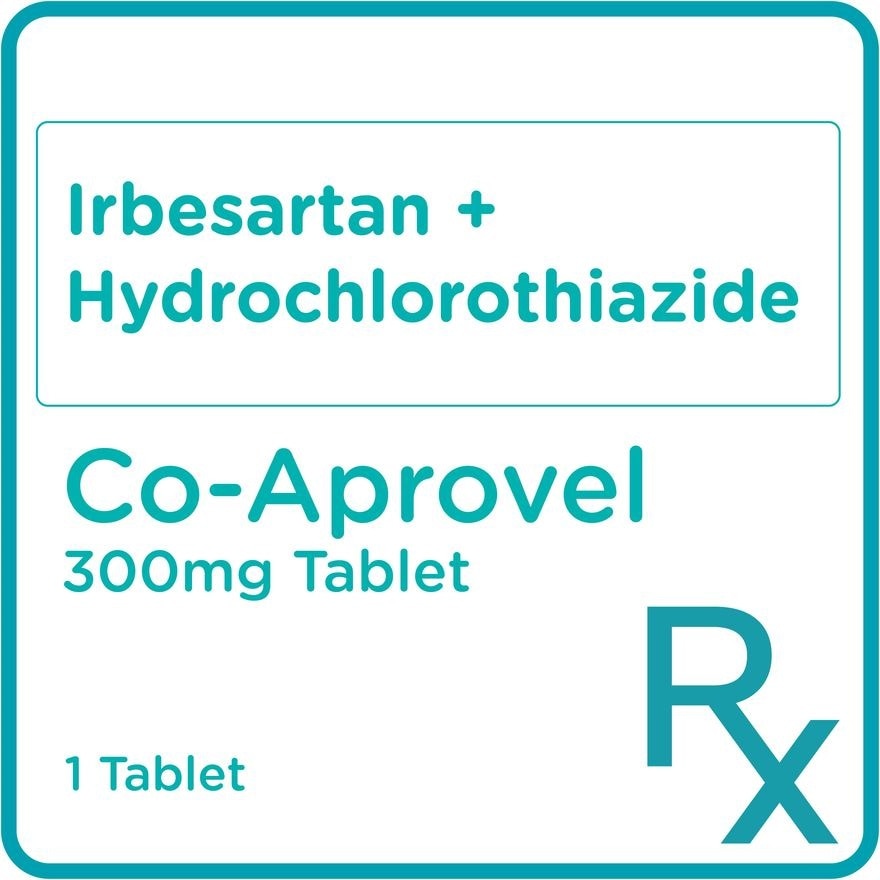 Irbesartan Hydrochlorothiazide 300 mg/12.5 mg 1 Tablet [PRESCRIPTION REQUIRED]