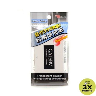 GATSBY Powdered Oil Clear Paper 70s