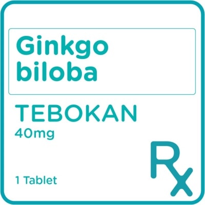 TEBOKAN Gingkgo biloba 40mg 1 Tablet [PRESCRIPTION REQUIRED]