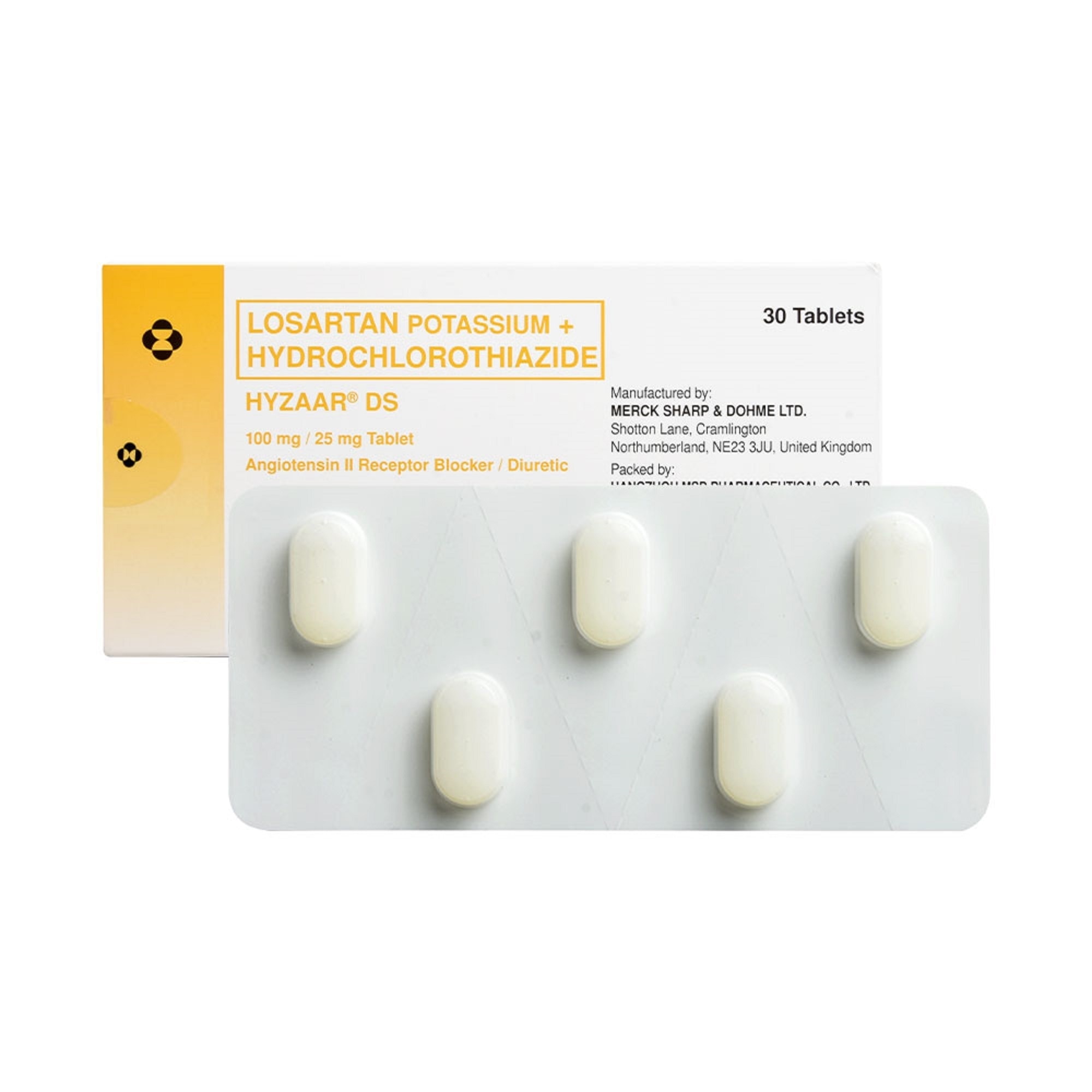 Losartan Potassium 100mg + Hydrochlorothiazide 25mg 1 Tablet [PRESCRIPTION REQUIRED]