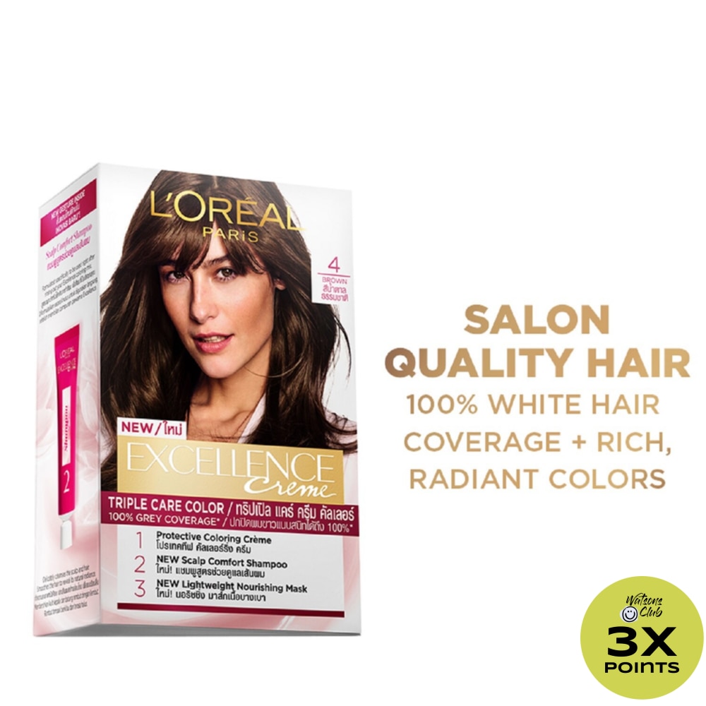 LOREAL Excellence Creme - 4 Brown