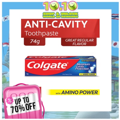 COLGATE Maximum Cavity Protection Great Regular Flavor Anti-Cavity Family Toothpaste 50ml