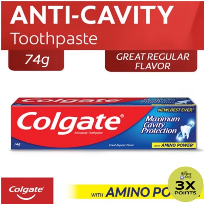 COLGATE Maximum Cavity Protection Great Regular Flavor Anti-Cavity Family Toothpaste 50ml