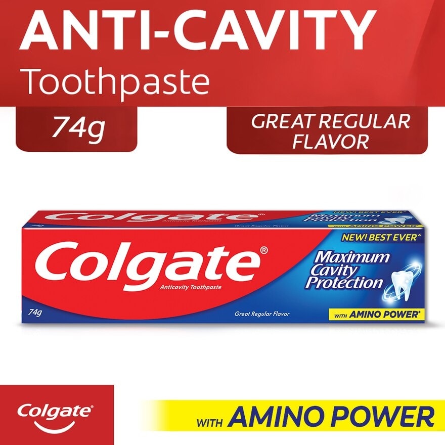 Maximum Cavity Protection Great Regular Flavor Anti-Cavity Family Toothpaste 50ml