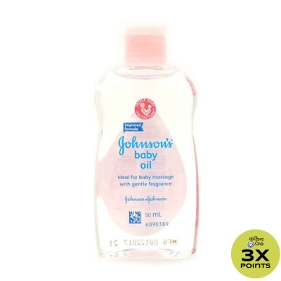 JOHNSONS BABY Johnson's Baby Oil 50ml-Newborn, Baby Essentials, Baby Care, Baby Massage Oil, Baby Oil for Newborn