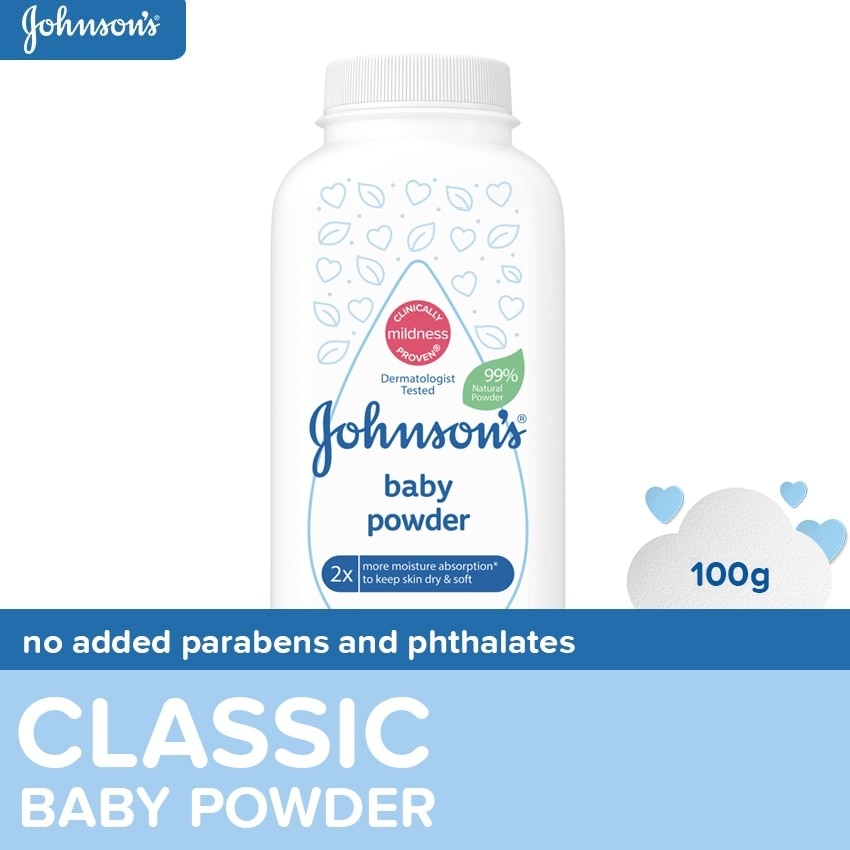 Johnson's Baby Powder 100g - Baby Essentials, Baby Care