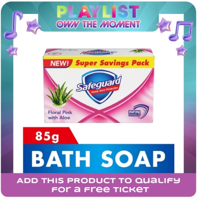 SAFEGUARD - SAFEGUARD SAFEGUARD Floral Pink Bar Soap 85g