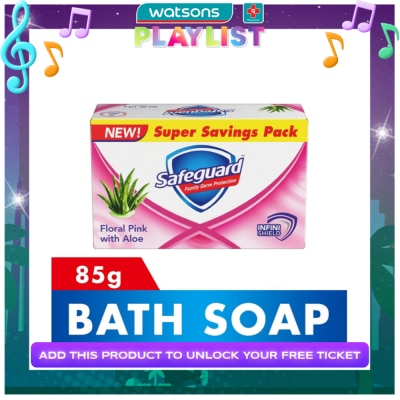 SAFEGUARD SAFEGUARD Floral Pink Bar Soap 85g