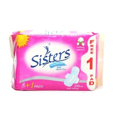 SISTERS Day Maxi Regular Flow with Wings  Cottony Comfort 81 pads