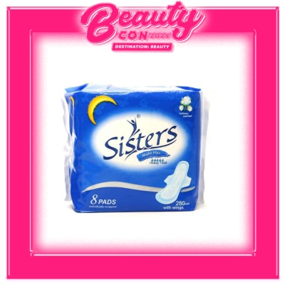 SISTERS Night Plus Heavy Flow Cottony Comfort  8 pads